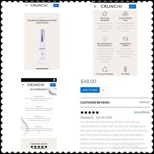 Crunchi Smart Primer makeup.
